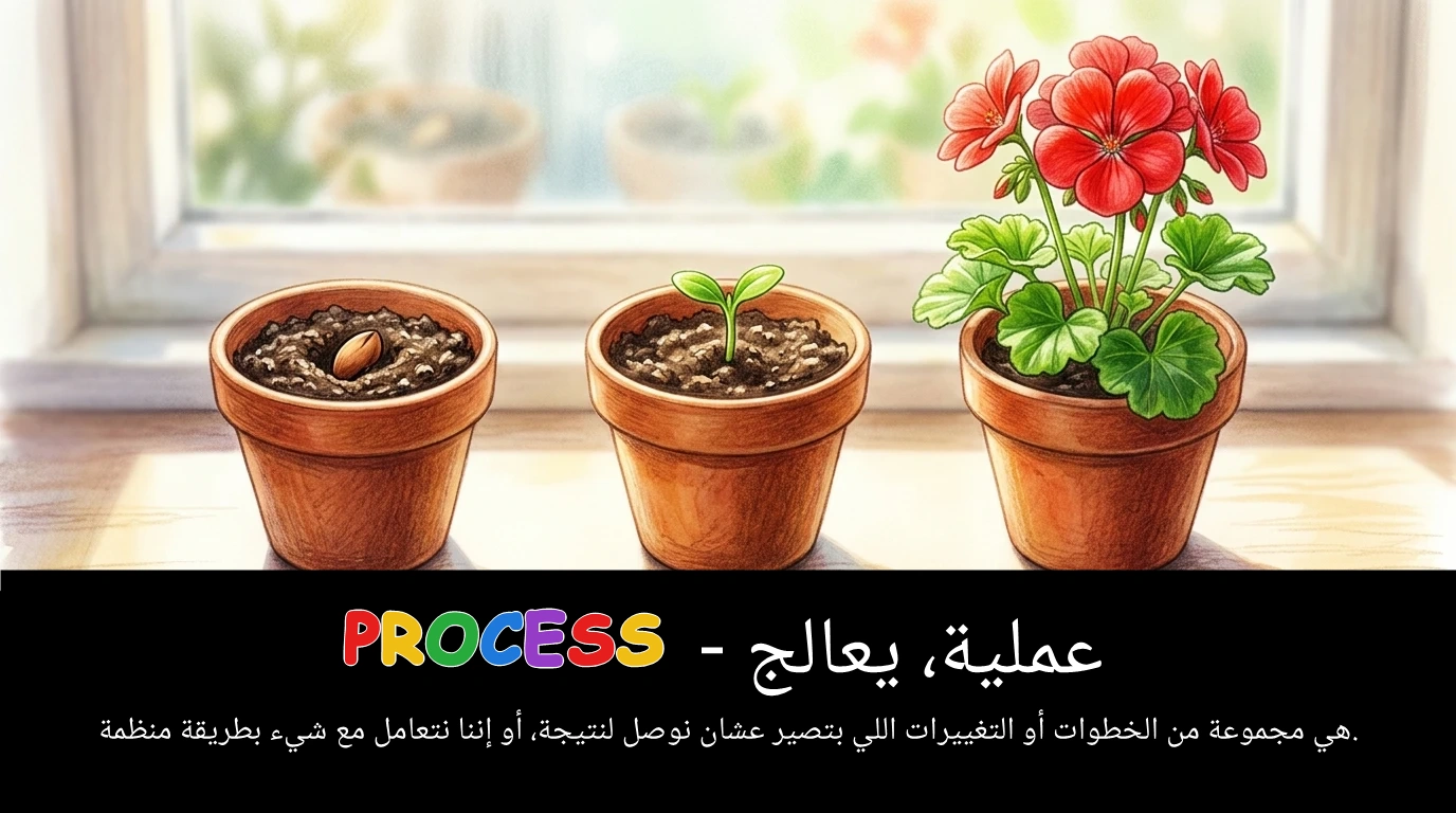 Arabic Illustration for process